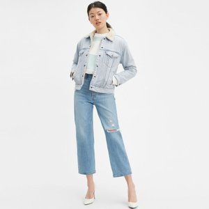 Levi's Ribcage Straight Ankle Jeans in Tango Fade
